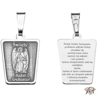 Wisiorki - Srebrny medalik Św. Rafał Archanioł MDC115R - miniaturka - grafika 1