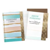 Kartki okolicznościowe i zaproszenia - Kukartka Karnet podziękowania za współpracę paski - miniaturka - grafika 1