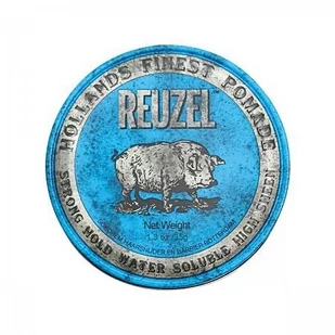 Reuzel Reuzel Blue Strong Hold Water Soluble High Sheen | Mocno utrwalająca i nabłyszczająca pomada 35g - Pomada do włosów - miniaturka - grafika 1