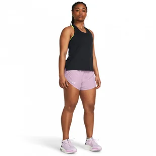 Damskie spodenki do biegania Under Armour UA Fly By 3'' Shorts - różowe - Spodenki damskie - miniaturka - grafika 1