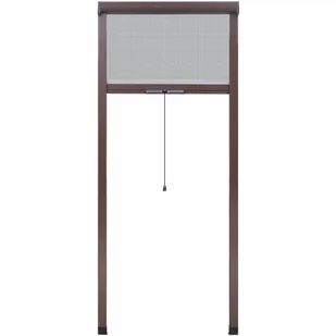vidaXL vidaXL Brązowa, zwijana moskitiera do okien 80 x 170 cm - Moskitiery - miniaturka - grafika 1