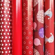 Opakowania i torebki na prezenty - Fastima Papier mikołaje do prezentów prezentowy 57cmx10m ZST26 - miniaturka - grafika 1