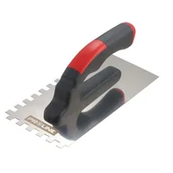Narzędzia murarskie - PROLINE Paca nierdzewna 270*130mm ząb 10*10 rącz.plast.otw. 61524 - miniaturka - grafika 1