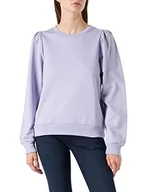 Bluzy damskie - ICHI Damska bluza Ihvea Sw Puff, 163812/Heirloom Lilac, M - miniaturka - grafika 1