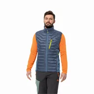 Kamizelki męskie - Męska kamizelka Jack Wolfskin ROUTEBURN PRO INS VEST M evening sky - M - miniaturka - grafika 1