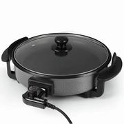 Patelnie - Tristar Multifunctional grill pan PZ-2963 Grill, Diameter 30 cm, Lid included, Fixed handle, Black - miniaturka - grafika 1