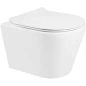 Miski WC - Miska WC Rimless z deską wolnoopadającą slim MEXEN Rico, biała - miniaturka - grafika 1