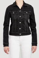 Kurtki damskie - Lee Slim Rider Damska Kurtka Jeansowa Black Orrick L541Dwjn-Xs - miniaturka - grafika 1