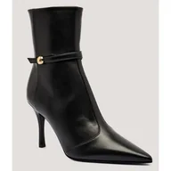 Botki damskie - Furla Skórzane botki na szpilce FURLA SFERA - miniaturka - grafika 1