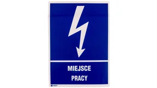 Tabliczka ostrzegawcza /MIEJSCE PRACY 148X210/ 5EIA/Q4/F - Pozostałe akcesoria sieciowe - miniaturka - grafika 1