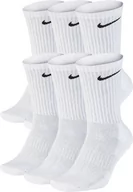 Skarpetki damskie - Skarpety długie NIKE Everyday Cushion Crew 6 pak BIAŁE Sportowe - miniaturka - grafika 1