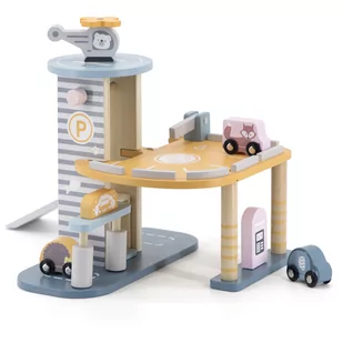 Viga TOYS PolarB Parking Garaż z Helikopterem i samochodzikami 44029 - Mały majsterkowicz - miniaturka - grafika 2