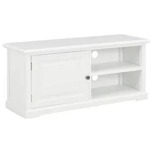 vidaXL Szafka pod TV, biała, 90x30x40 cm, drewniana - Szafki RTV - miniaturka - grafika 1