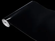 Meble modułowe i akcesoria - Samoprzylepna Okleina Meblowa Czarna Połyskowa Na Meble Regał Drzwi 90x25 - miniaturka - grafika 1