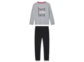 Piżamy dla dziewczynek - lupilu® Piżama dziewczęca z bawełną (122/128, Szary) - miniaturka - grafika 1