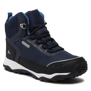 Buty dla chłopców - Trekkingi VIKING - Akkarvik Mid Wp 3-51425-514 Navy/Ocean - grafika 1