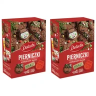 Dodatki do ciast w proszku - Delecta Pierniczki korzenne + foremki Zestaw 2 x 350 g - miniaturka - grafika 1