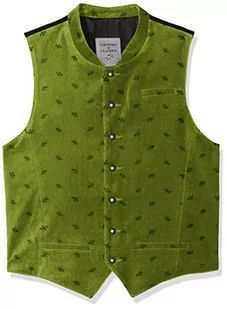Gol Chłopięca kamizelka do garnituru, do stroju ludowego, aksamitna kamizelka Aop, Zielony (zielony 5), 146 - Kurtki i płaszcze dla chłopców - miniaturka - grafika 1