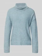 Swetry damskie - Golf o kroju oversized z cekinowym obszyciem model ‘ARIZONA LS SEQUINS’ - miniaturka - grafika 1