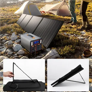 Przenośny panel solarny TRAVEL SOLAR 80W USB SKŁADANY VOLT POLSKA - Zestawy solarne - miniaturka - grafika 8