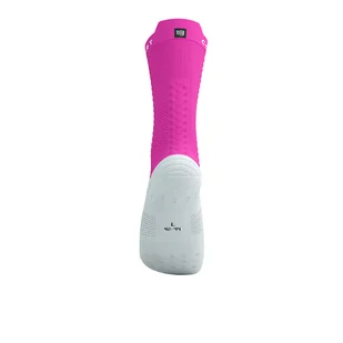 COMPRESSPORT Skarpetki rowerowe PRORACING SOCKS V4 BIKE white/neo pink - Skarpetki kolarskie - miniaturka - grafika 6