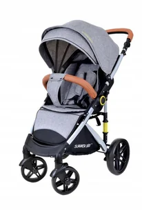Wózek spacerowy spacerówka składany z akcesoriami Summer Baby Sempre - szary - Wózki dziecięce - miniaturka - grafika 1
