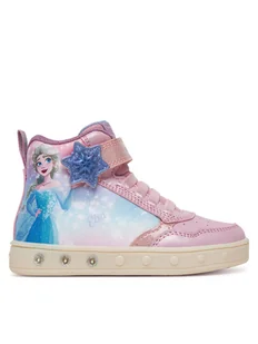 Geox Sneakersy J Skylin J568WF 0ANAJ C8004 M Różowy - Buty dla dziewczynek - miniaturka - grafika 1