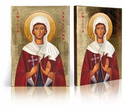 Ikona religijna Święta Krystyna - Ikony i obrazy sakralne - miniaturka - grafika 1