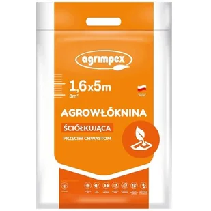 Agrimpex Agrowłóknina ściółkująca przeciw chwastom - hobby 1,6m x 5m, 50g/m2, marki AH16550 - Agrowłókniny - miniaturka - grafika 1