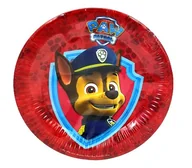 Dekoracje i nakrycia stołu na imprezę - Talerzyki papierowe Psi Patrol Chase 10 sztuk - miniaturka - grafika 1