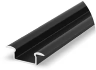 Taśmy LED - Profil LED P6-1 wpuszczany 100cm szer. 13mm osłonka C1/C4 czarny - miniaturka - grafika 1