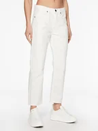 Spodnie damskie - Calvin Klein Jeansy K20K205167 Biały Mom Fit - miniaturka - grafika 1