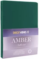 Prześcieradła - DecoKing Jersey/AMBER/BOTTLEGREEN/80-90x200+30 - miniaturka - grafika 1