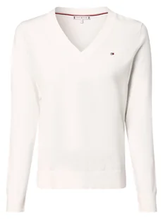 Tommy Hilfiger Sweter damski Kobiety biały jednolity, S - Swetry damskie - miniaturka - grafika 1