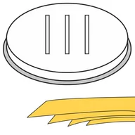 Maszynki do makaronu - Końcówka do wyrobu makaronu PAPPARDELLE szerokie wstążki 5 otworów 16x1 mm MPF2.5/4 Hendi 229385 - miniaturka - grafika 1