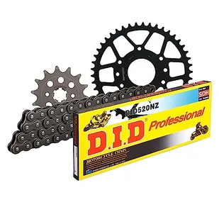 Zestaw łańcuchów DID stal 520NZ / 112 zamek zaciskowy do KTM Duke RC 125 ccm rok prod. 2011-2020 - Części motocyklowe - miniaturka - grafika 1