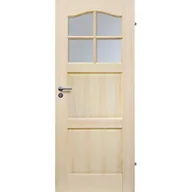 Drzwi wewnętrzne - Skrzydło drzwiowe TRYPLET 4S 70P z szybą hartowaną - miniaturka - grafika 1