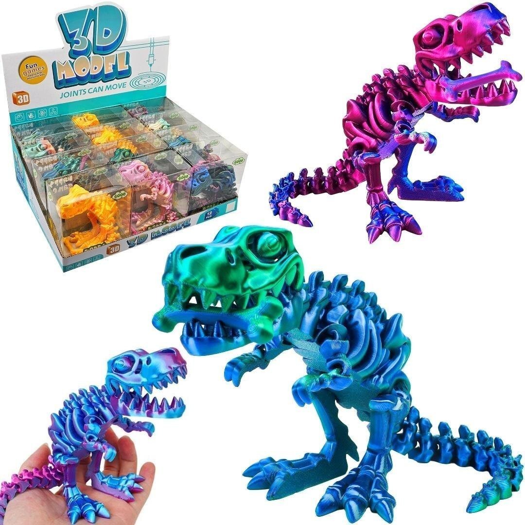 Figurka Trifox Szkielet dinozaura T-Rex 3D opalizujący mix