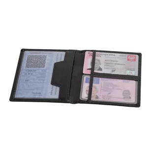 Etui na dokumenty KEMER Classic Czarne - czarny - Etui na dokumenty i karty - miniaturka - grafika 1