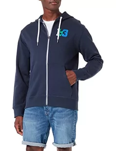 Pepe Jeans Bluza męska Pascal Zip, Niebieski (Dulwich), S - Bluzy męskie - miniaturka - grafika 1