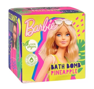 Bi-es Kids Musująca Kula do kąpieli Barbie - zapach ananasowy 165g - Kosmetyki kąpielowe dla dzieci - miniaturka - grafika 3