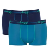 Majtki męskie - Bokserki MAJTKI męskie bawełniane Sloggi Men Start Hipster 2 SZTUKI 08-XXL - miniaturka - grafika 1