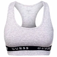 Biustonosze - Guess Damski Biustonosz Stanik Aline Top Eco Stretch Grey V2Rp07Kabr0 H9D2 Xs - miniaturka - grafika 1