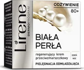 Kremy do twarzy - Lirene DermoProgram BIAŁA PERŁA regenerujący krem przeciwzmarszczkowy 80+ DZIEŃ/NOC, 50 ml - miniaturka - grafika 1