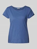 Koszulki i topy damskie - T-shirt o kroju regular fit z czystej bawełny - miniaturka - grafika 1
