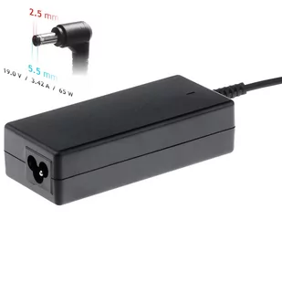 Akyga Zasilacz do laptopa dedykowany do notebooków Toshiba 19V/3.42A 65W 5.5x2.5 mm AK-ND-01 - Zasilacze do laptopów - miniaturka - grafika 1