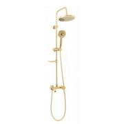 Zestawy prysznicowe - Rea Luis Gold zestaw wannowo-prysznicowy ścienny złoty REA-P7006 - Outlet - miniaturka - grafika 1