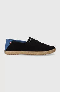 Tommy Hilfiger espadryle ESPADRILLE CORE TEXTILE kolor czarny FM0FM04981 - Espadryle męskie - miniaturka - grafika 1