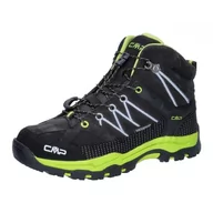 Buty dla chłopców - CMP Kids Rigel Mid Trekking Shoes WP, Ołów-Limegreen, 28 Unisex-Dzieci, UE, Ołów Limegreen, 28 EU - miniaturka - grafika 1
