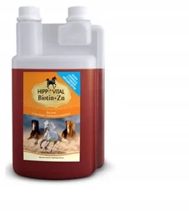 Witaminy dla koni Hippovital Biotyna Cynk 1L - Pasze dla zwierząt - miniaturka - grafika 1